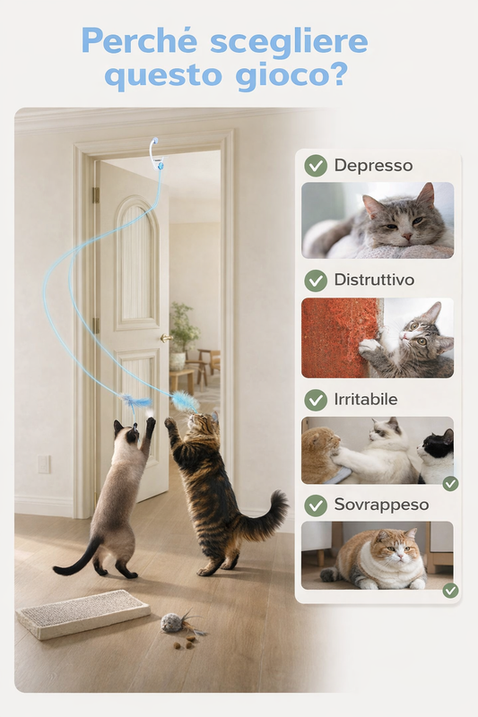cat Play  - Giocattolo Interattivo per Gatti